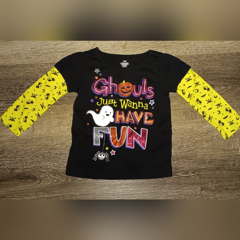 12m halloween shirt